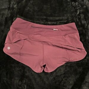 Maroon Discontinued Size 4 Lululemon Shorts